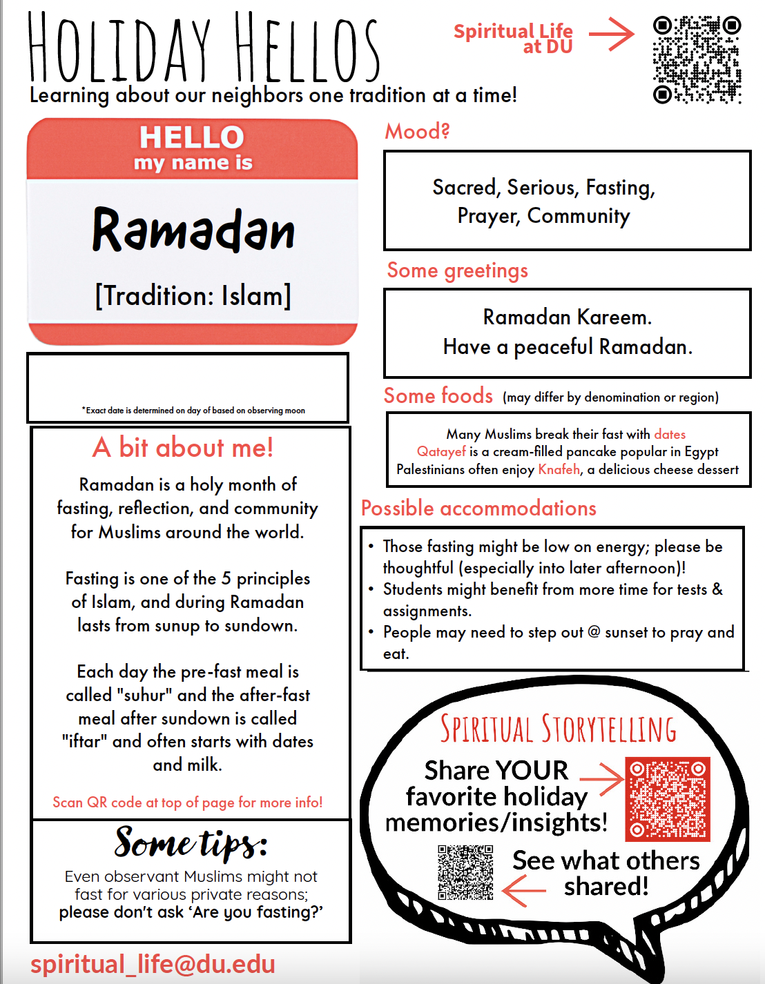 Ramadan Holiday Hello Template image