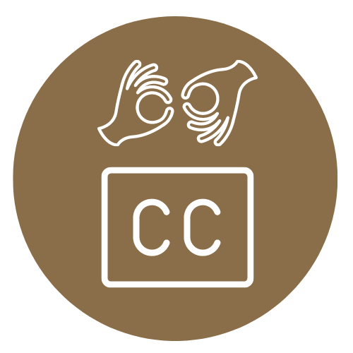 icon of closed captioning and sign language