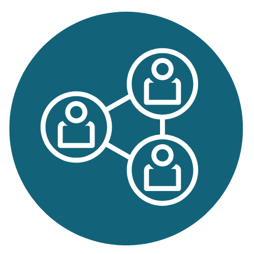 icon of three people connected by lines