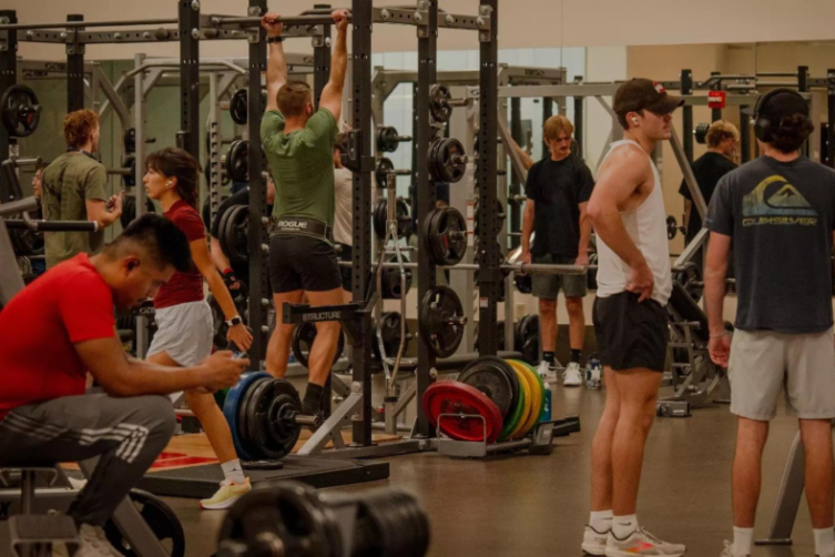 weight room in student rec center