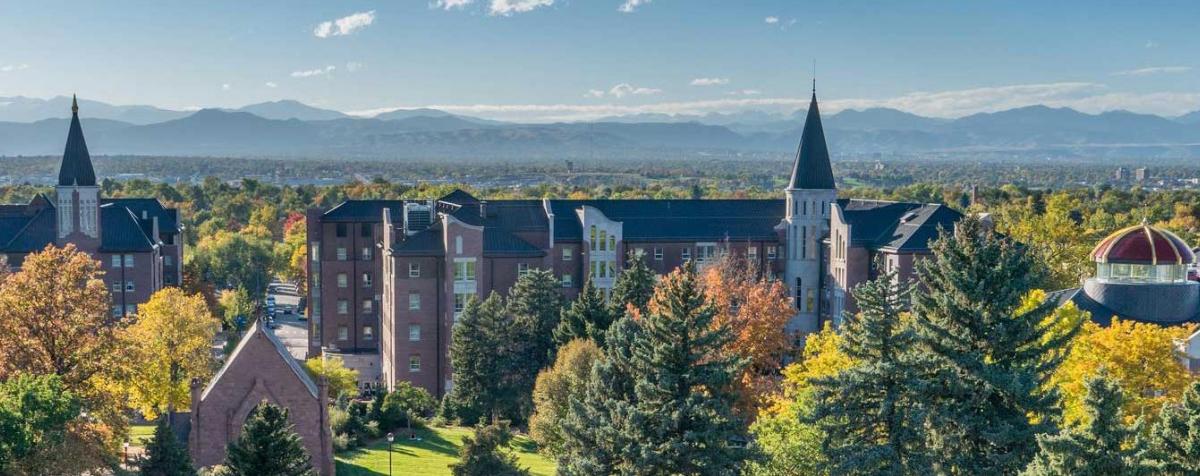 Mountain view from campus